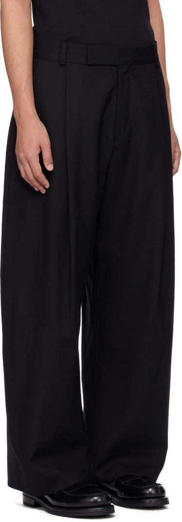 Hlače Studio Nicholson Studio Nicholson Pull Wool Trousers Črna | PULL SNM - 1278, 1