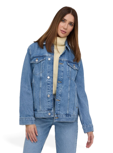 Jakna Samsoe Samsoe Nicole Jacket Modra | F21400136