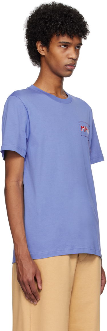 Majica Marni Marni Logo Patch T-Shirt Lila | HUMU0198X0 UTC446, 1
