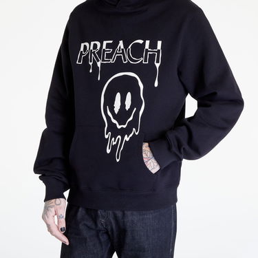 Pulover PREACH Regular Distorted Smiley H GOTS Črna | 206247 900, 4