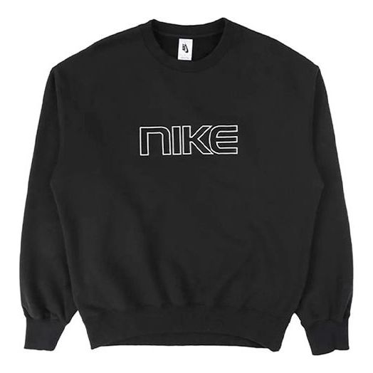 Pleteni pulover Nike Alphabet Logo Pullover Črna | AV8276-010