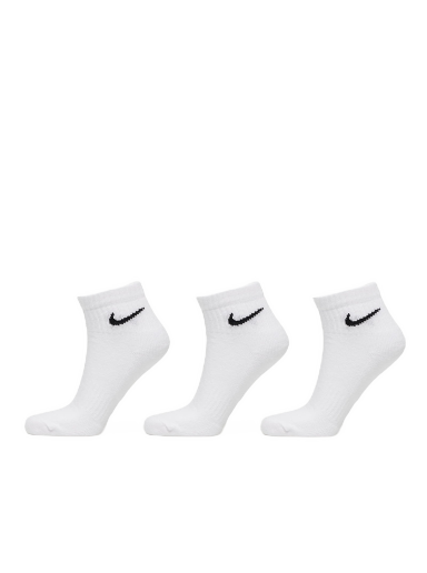 Spodnje perilo in nogavice Nike Ankle Socks 3-Pack Bela | SX7667-100