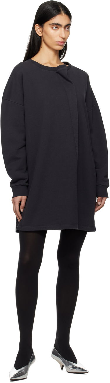 Obleke Maison Margiela MM6 Maison Margiela Sweat Jersey Darting Minidress Črna | S52DA0050 M25014, 3