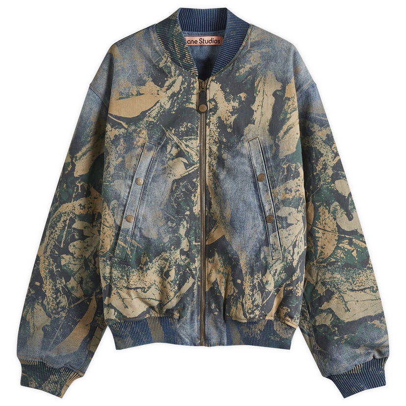 Bomber jakna Acne Studios Mossy Oak Bomber Jacket Modra | B90807-700