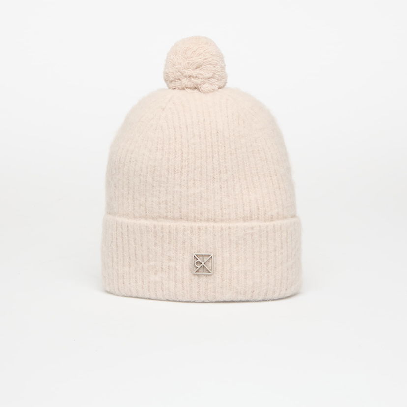 Beanie CALVIN KLEIN Emblem Brushed Pom-pom Hat Universal Bež | LV04D8067G RMU