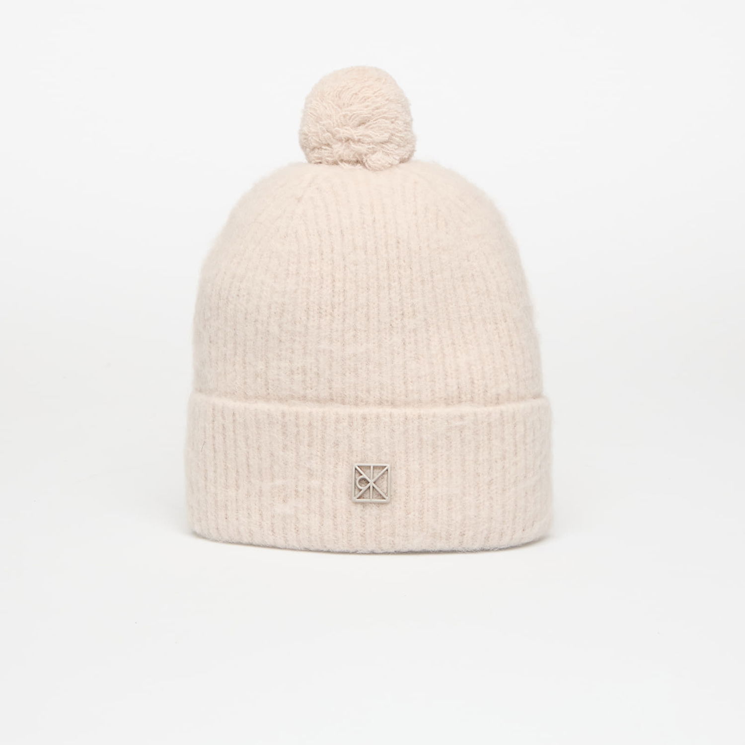 Beanie CALVIN KLEIN Emblem Brushed Pom-pom Hat Universal Bež | LV04D8067G RMU, 0