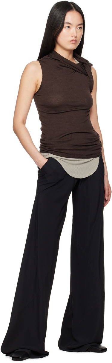 Hlače Rick Owens Rick Owens Hollywood Bias Trousers Črna | RP01E7301 CC, 3