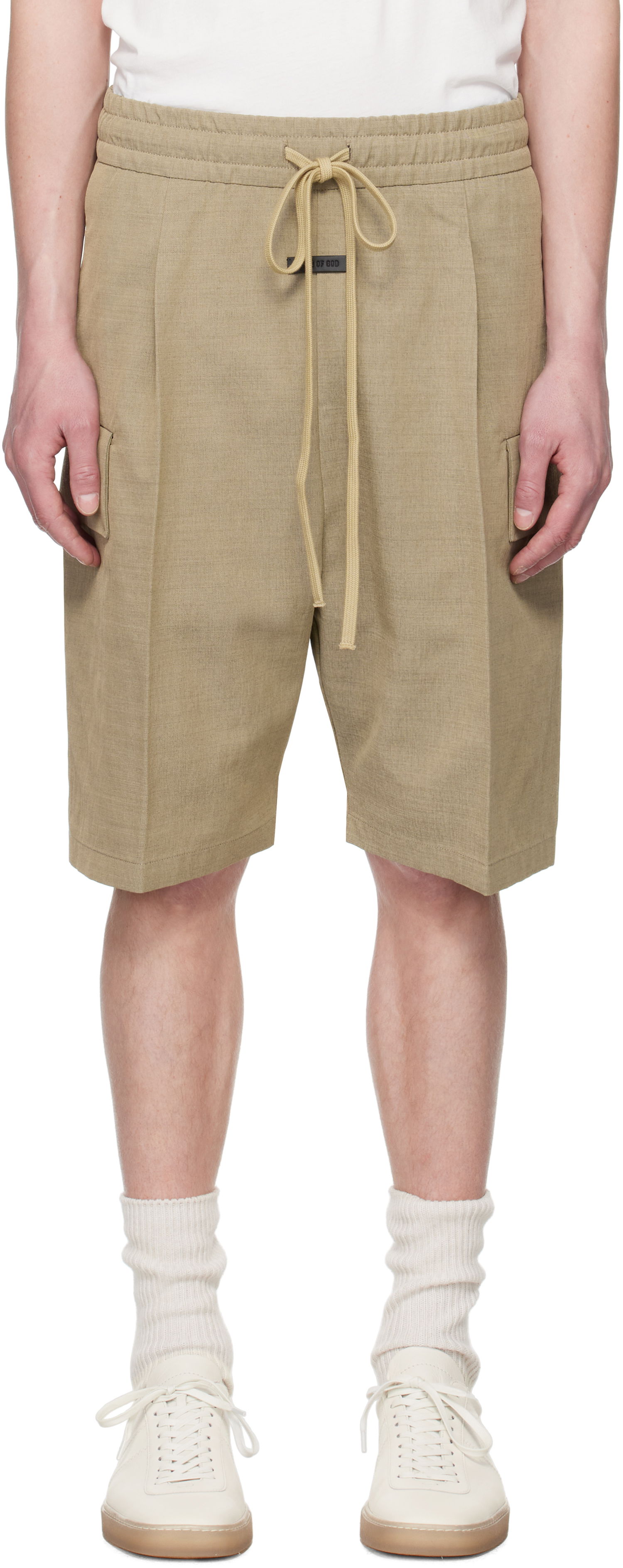 Kratke hlače Fear of God Fear of God Drawstring Cargo Shorts Bež | FGE240-406HNW, 0