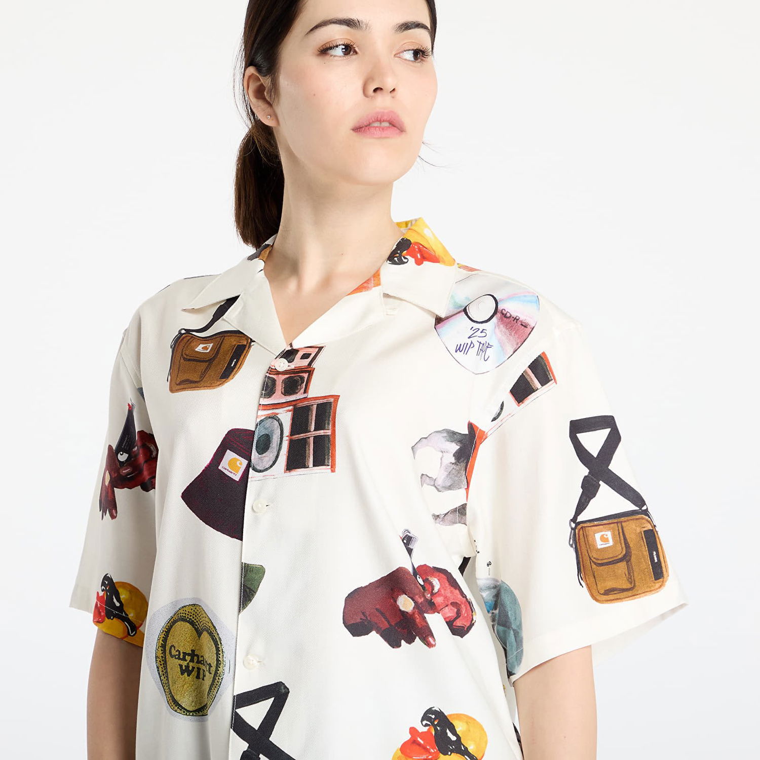 Srajce Carhartt WIP Carhartt WIP Jacob Rochester Print Shirt Bela | I034574.2UKXX, 1