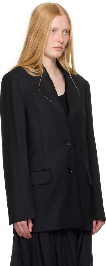 Jakna TOTEME TOTEME Raw Lapel Blazer Črna | 253-WRZ0054-FB0435, 1