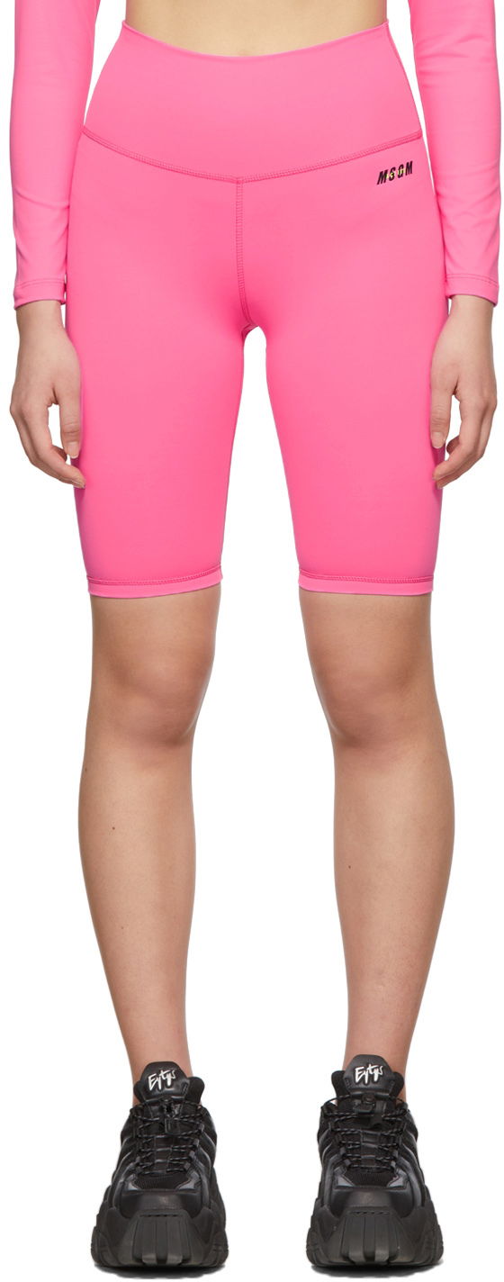 Kratke hlače MSGM Micro Logo Bike Shorts Roza | 3245MDB10 227180, 0