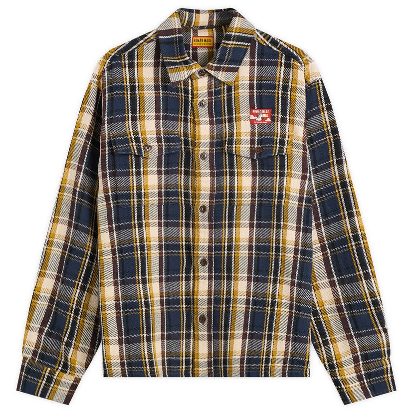 Srajce Human Made Check Shirt Mornarica | HM30SH012-NVY