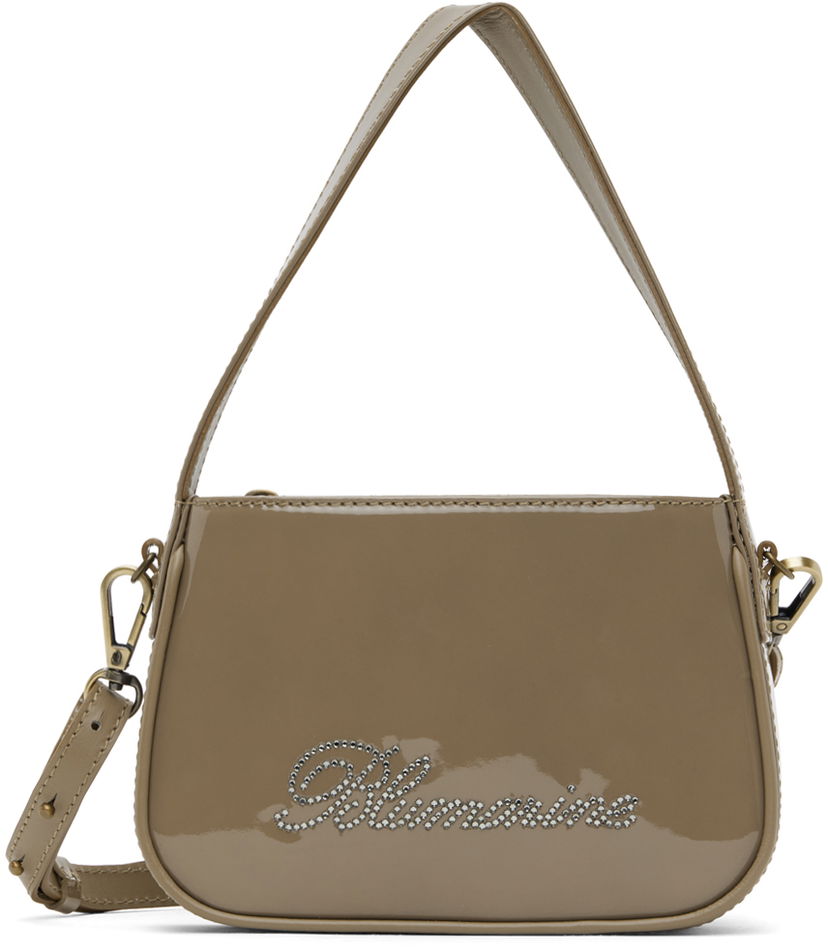 Torbica Blumarine Small Rhinestone Shoulder Bag Bež | P344W002A