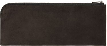 Denarnica Rick Owens Suede Zip Pouch Rjava | RA01D0415 LCS, 1
