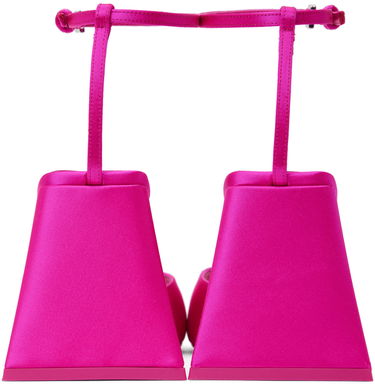 Nogavice The Attico Attico Piper Satin Heeled Sandals Roza | 236WS599 V007, 1