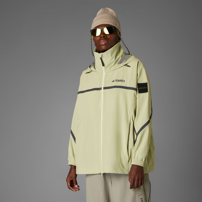 Vetrovka adidas Performance adidas National Geographic WIND.RDY Jacket Zelena | JD5832