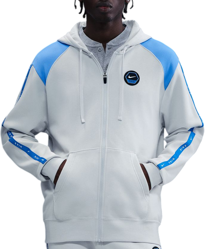 Pulover Nike Nike Club Full-Zip Hoodie Bela | ih4285-025
