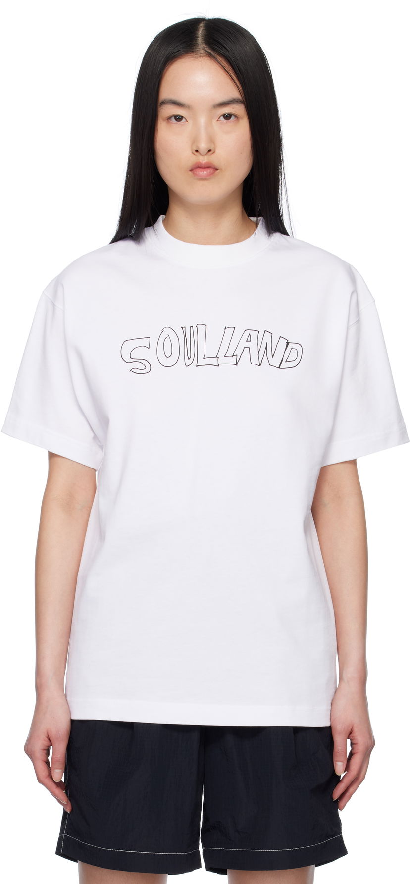Majica Soulland Soulland Roberta T-Shirt Bela | 41080-1063