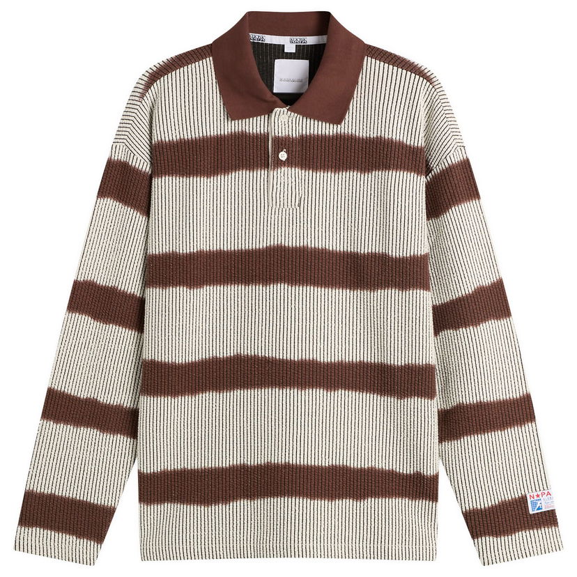 Polo majica Napapijri Martine Rose Long Sleeve Ribbed Wavy Stripe Polo Večbarvna | NP0A4FPH-L64
