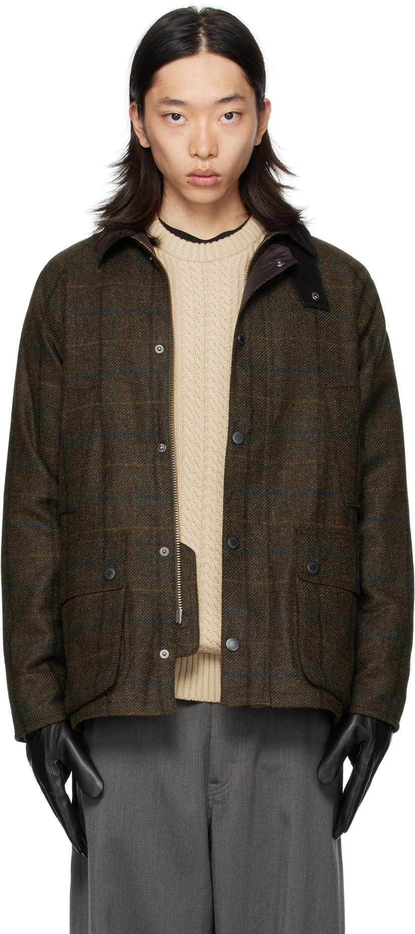 Jakna Barbour Barbour Bedale Check Wool Jacket Zelena | MWO0288OL91