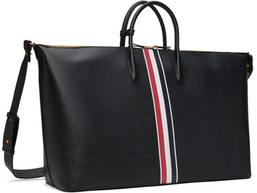 Potovalna torba Thom Browne Thom Browne Pebble Grain Duffle Bag Črna | UAG217A-00198, 2