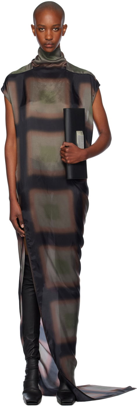 Obleke Rick Owens Porterville Edfu T Maxi Dress Rjava | RP02D3503 JP1