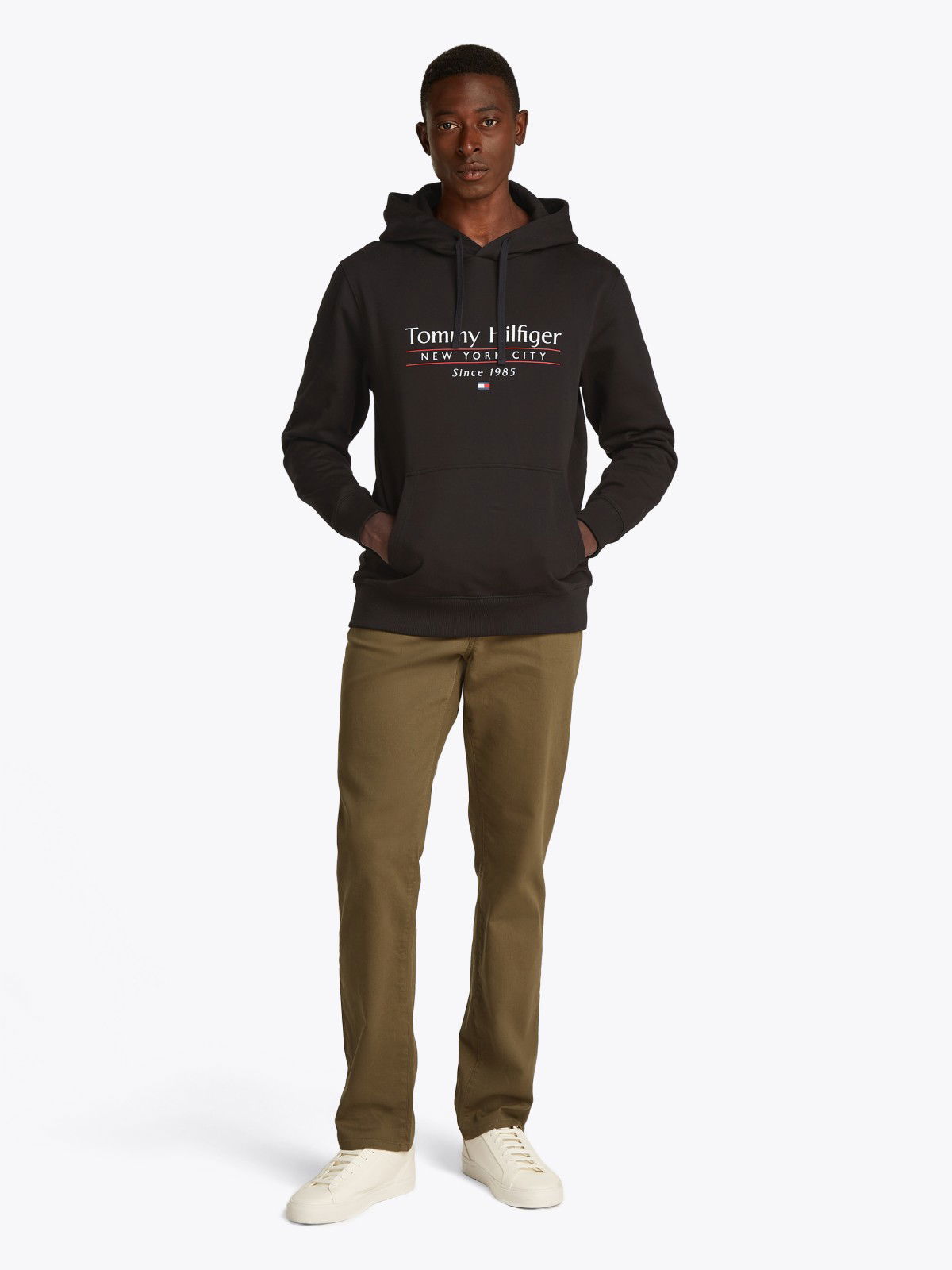 Pulover Tommy Hilfiger Tommy Hilfiger New York City Drawstring Hoodie Črna | MW0MW38672BDS, 1