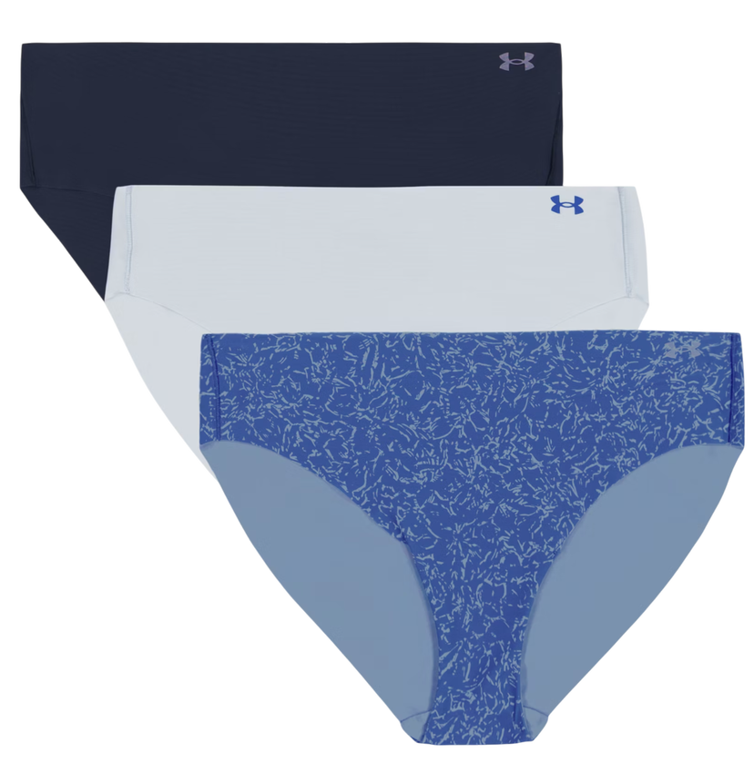 Spodnjice Under Armour Under Armour Print 3-Pack Hipster Modra | 1383898-402
