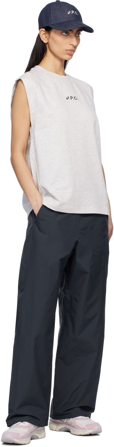 Majica brez rokavov A.P.C. A.P.C. ASICS Edition Sky Sleeveless Tank Top Mornarica | COGWV-M26455, 3