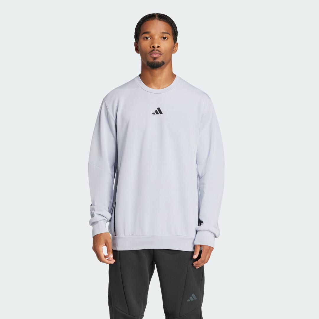 Pulover adidas Performance Designed for Training Crew Sweatshirt Lila | JP0927, 0