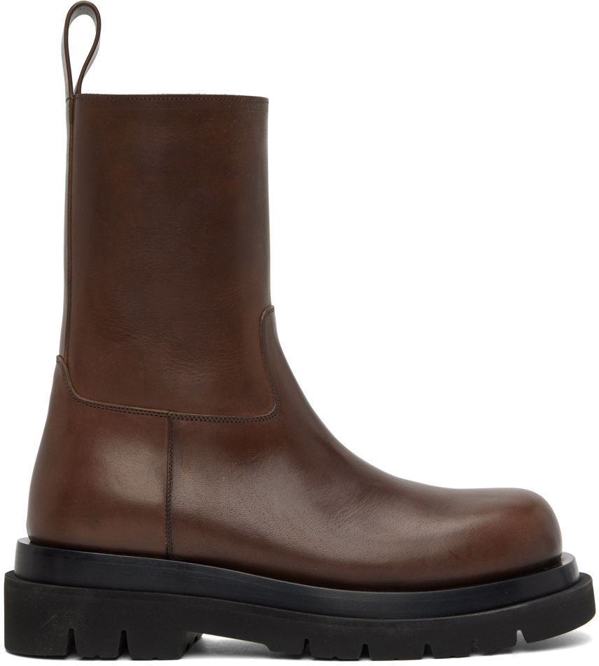 Superge in čevlji Bottega Veneta Lug Boots "Brown" Rjava | 716205-VBS50, 0