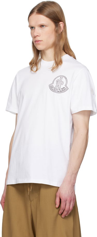 Majica Moncler Moncler Archivio Creativo T-Shirt Bela | K10918C0005689AJS, 3