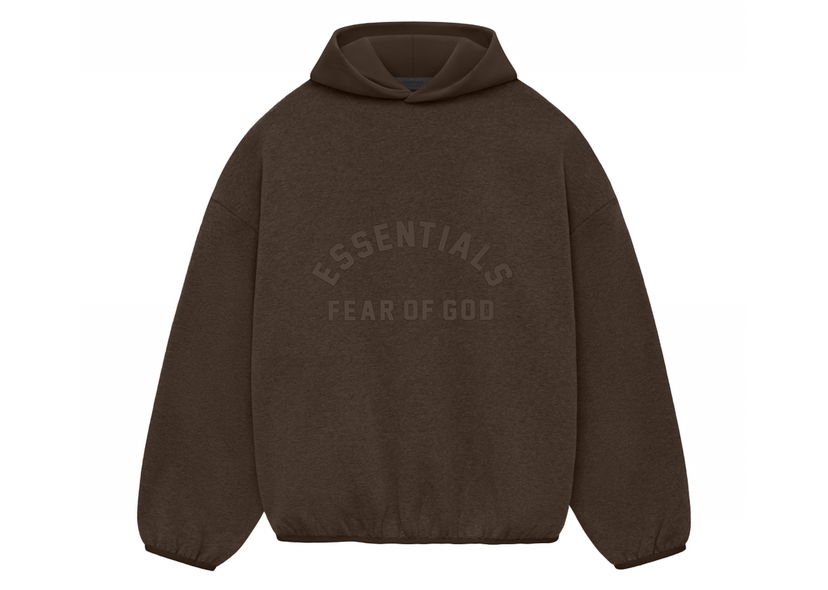 Pulover Fear of God Core Collection Nylon Fleece Hoodie Heather Wood/Wood Rjava | 202SU244312F