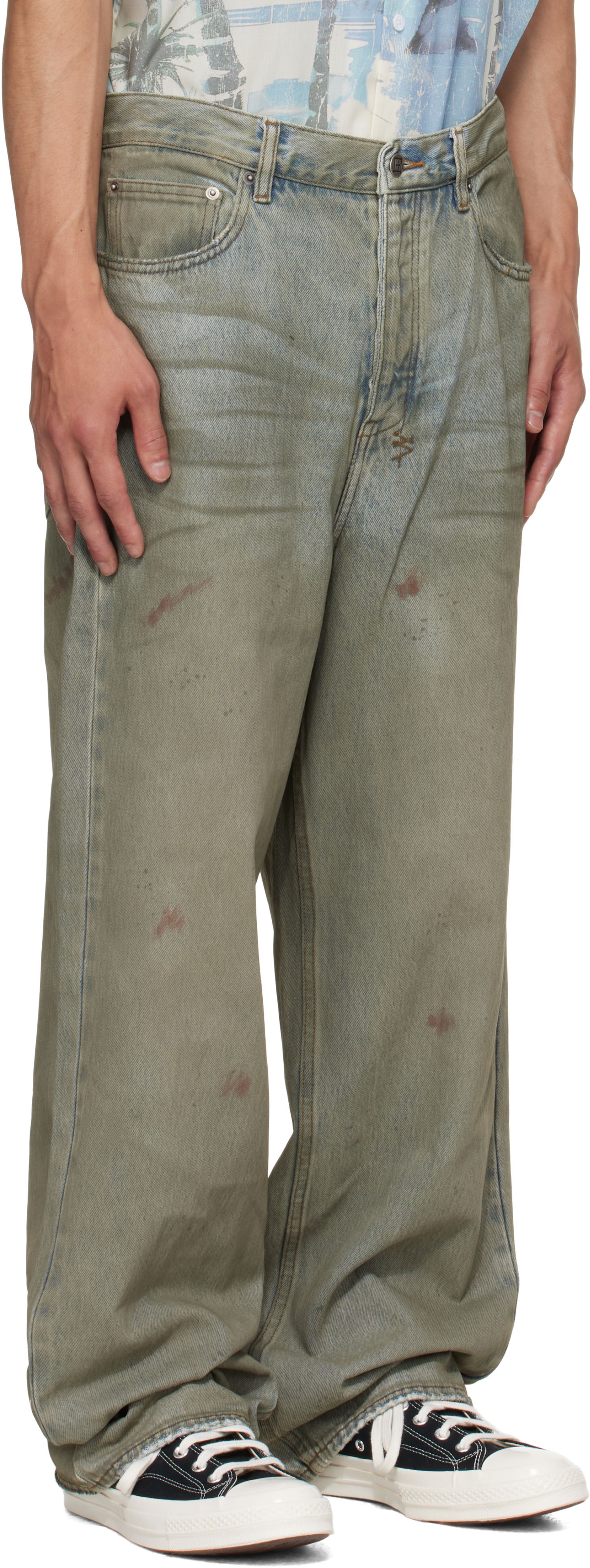 Kavbojke Ksubi Maxx Greaser Jeans Zelena | MPF25DJ042, 1