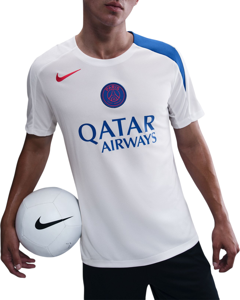 Dres Nike Dri-FIT Total 90 Paris Saint-Germain Strike Knit Soccer Top Bela | hm3345-101