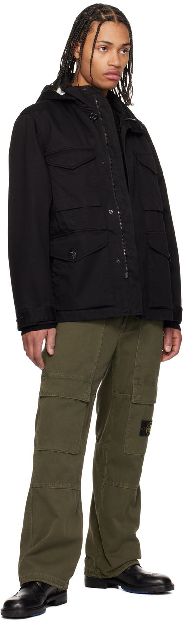 Parka Stone Island Stone Island Field Raso Gommato 3L Jacket Črna | K1S15 4100064 S0034, 4