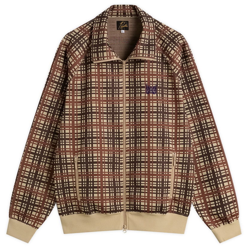 Jakna Needles Poly Jacquard Track Jacket Rjava | RW312-A
