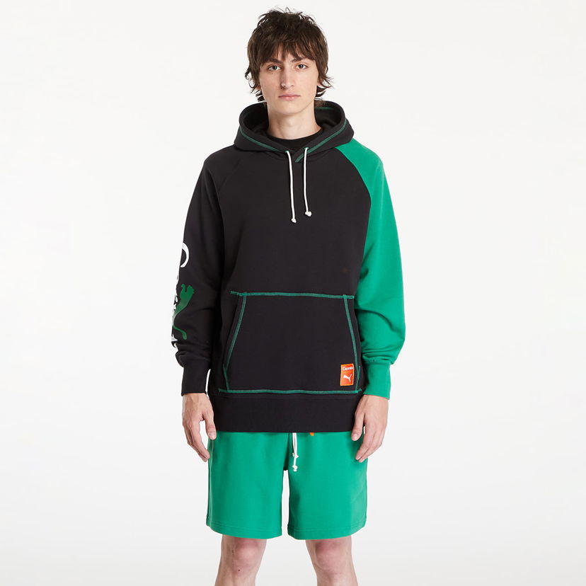 Pulover Puma Carrotsn x Graphic Hoodie Black Črna | 62744501