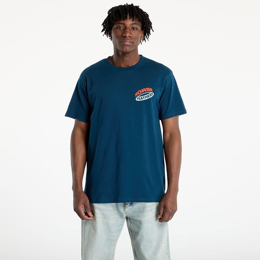 Majica Horsefeathers Horsefeathers Orbit T-Shirt Modra | SM1382C