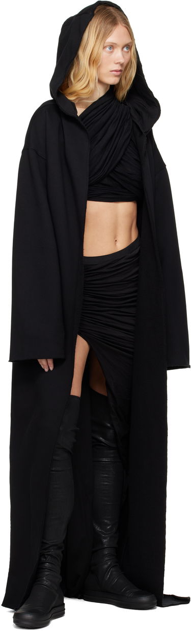 Pulover Rick Owens Rick Owens DRKSHDW Hollywood Dragging Peter Hoodie Črna | DS01E3248 F, 3