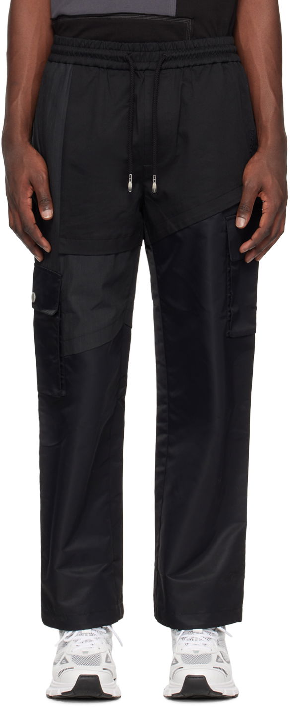 Cargo hlače Feng Chen Wang Feng Chen Wang Paneled Cargo Pants Črna | FMS15TR27B, 0