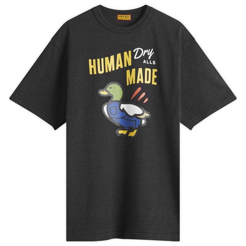 Majica Human Made Duck Overalls Graphic T-Shirt, Size Large Črna | HM29TE006-BLK