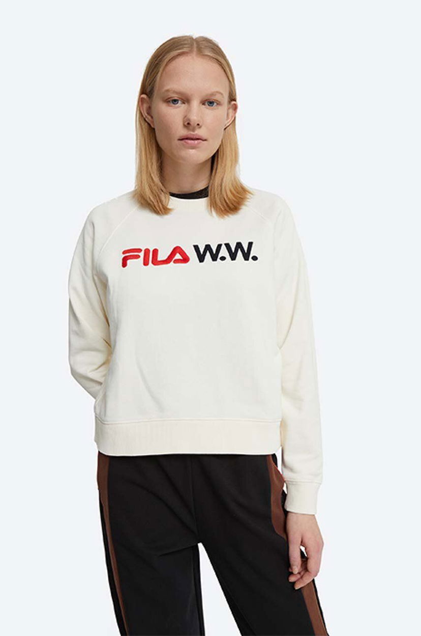 Pulover WOOD WOOD Elena x FIla Sweatshirt Bela | 688375.N15