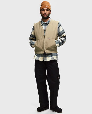 Oblačila in dodatki Dickies Duck Canvas Gilet Man Desert Sand Size XS Črna | 0A4YQK, 0