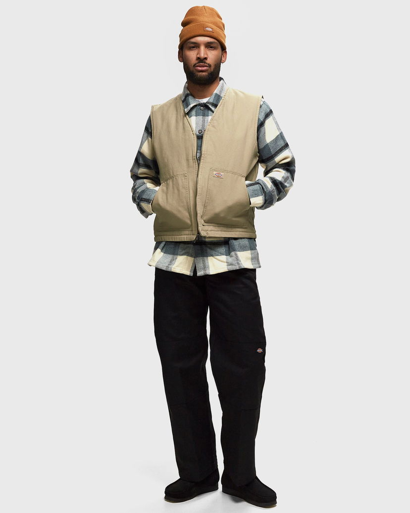 Oblačila in dodatki Dickies Duck Canvas Gilet Man Desert Sand Size XS Črna | 0A4YQK