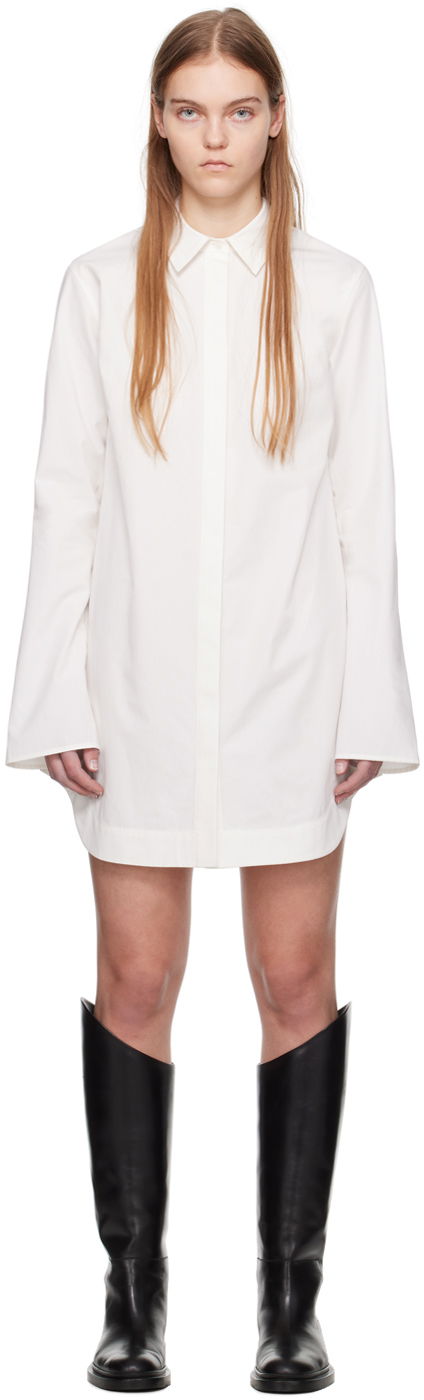 Obleke Loulou de Saison Loulou de Saison Eknath Mini Shirt Dress Bela | EKNATH