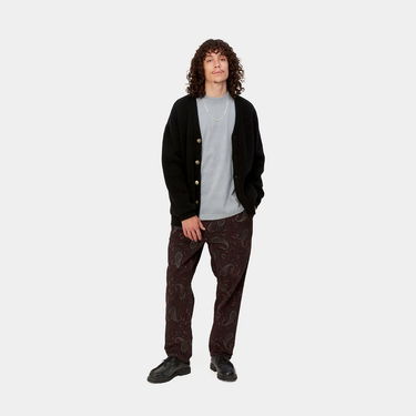 Hlače Carhartt WIP Flint Pant Paisley Print "Buckeye rinsed" Rjava | I029443_1U6_02, 1