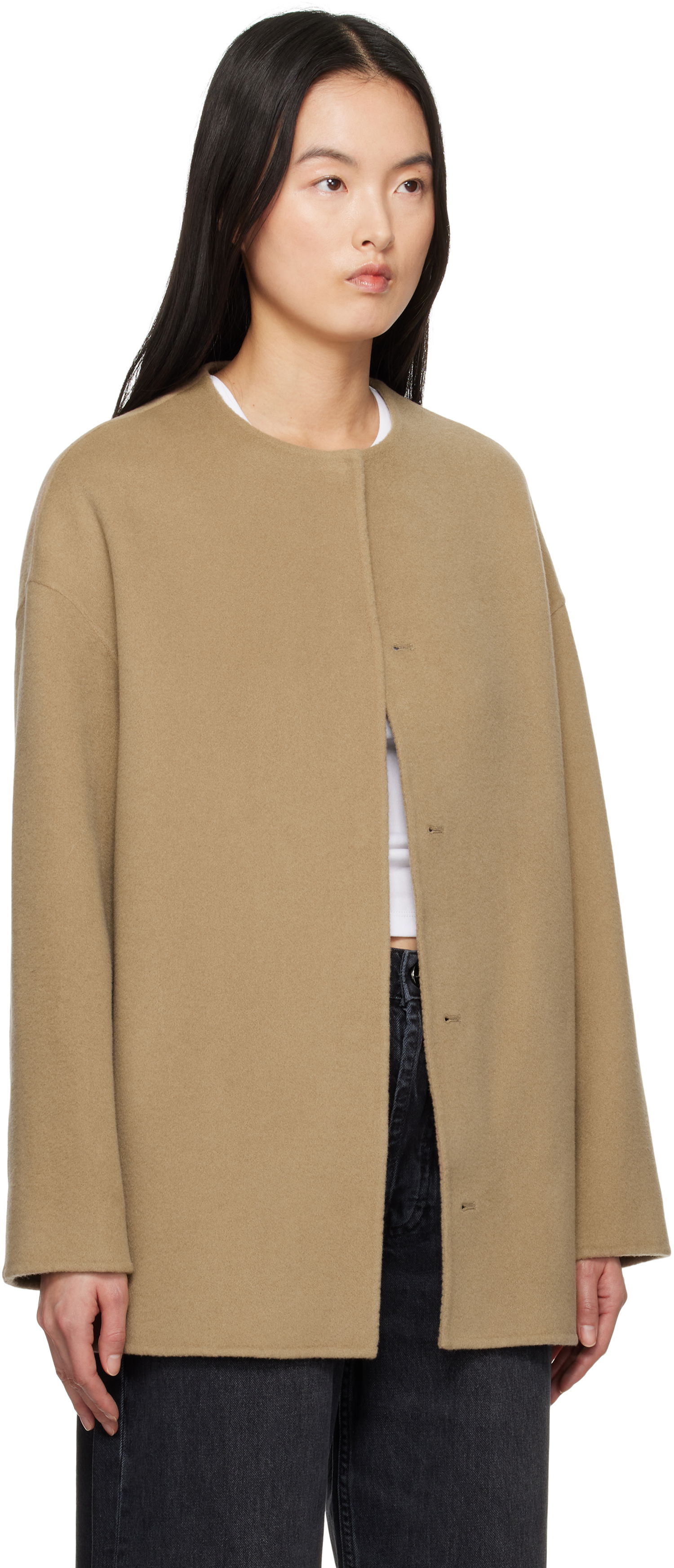 Plašči Loulou de Saison Loulou de Saison Gio Coat Bež | GIO, 1