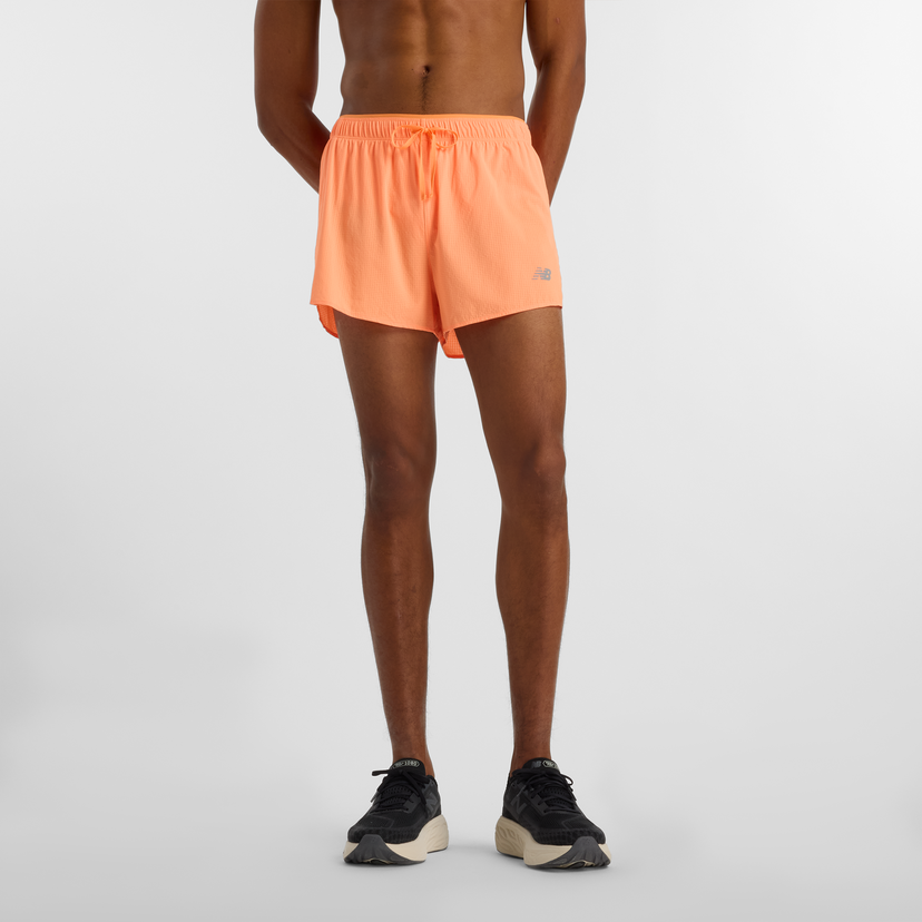 Kratke hlače New Balance Impact Run 3 Inch Short Oranžna | NBMS51283HMO