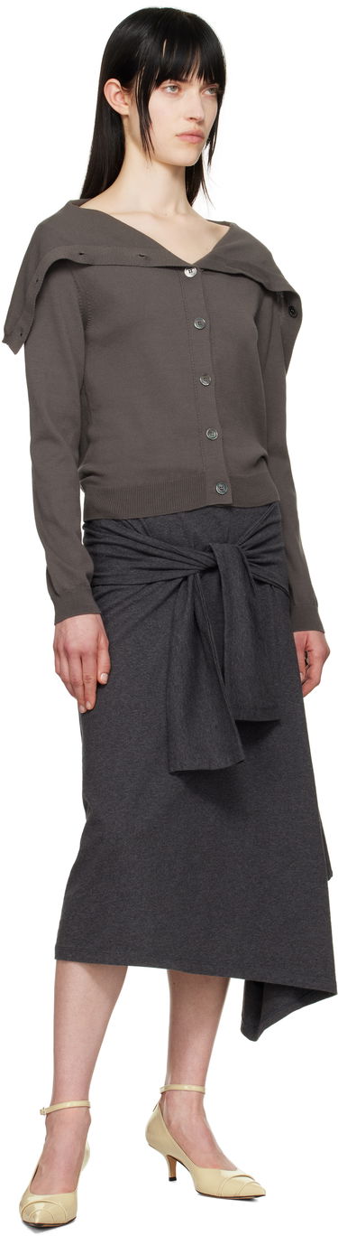 Pleteni pulover OUR LEGACY Our Legacy Open Knit Cardigan Siva | W2253OF, 3